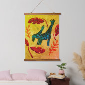 Giraffes die op reis zijn met kunst hangend wandkleed (Slaapkamer)
