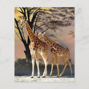 Giraffes en bomen Mok Flyer