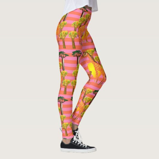 Giraffes en kamelen Leggings (Rechts)