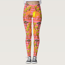 Giraffes en kamelen Leggings