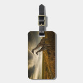 Giraffes en landschap bagagelabel (Voorkant verticaal)