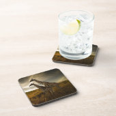 Giraffes en landschap bier onderzetter (Rechterzijde)