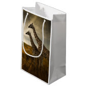 Giraffes en landschap klein cadeauzakje (Achterkant Gekanteld)