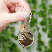 Giraffes en landschap sleutelhanger (Hand)