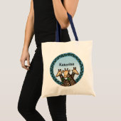 Giraffes en Laurel, voeg Jouw naam toe Tote Bag (Voorkant (product))