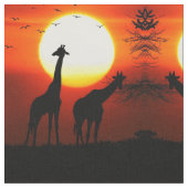 Giraffes en soennitische Afrika Stof (Close Up)