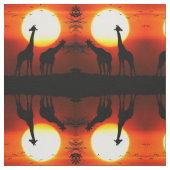 Giraffes en soennitische Afrika Stof (Swatch)