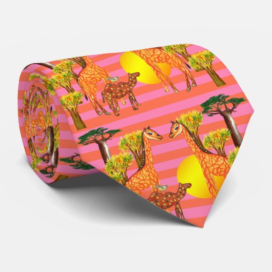 Giraffes en Stropdas van kamelen (Opgerold)