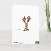 GIRAFFES EN VEREN ZIJN MIJN KAART (Achterkant)