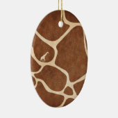 Giraffes! exotische dierprintontwerpen! keramisch ornament (Rechts)
