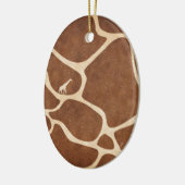 Giraffes! exotische dierprintontwerpen! keramisch ornament (Links)