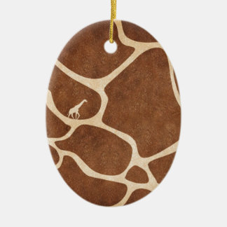 Giraffes! exotische dierprintontwerpen! keramisch ornament