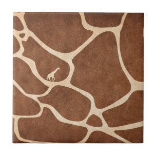 Giraffes! exotische dierprintontwerpen! tegeltje