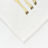 Giraffes Forming Christmas Tree Lights Star Safari Fleece Deken (Hoek)