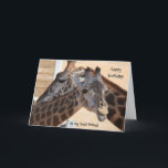 Giraffes Gelukkige Verjaardag Beste Vriend, leeg v Kaart<br><div class="desc">Giraffes Gelukkige Verjaardag Beste Vriend,  leeg van binnen</div>