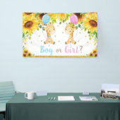 Giraffes Geslacht Openbaar Baby shower Jongen of M Spandoek (Beurs)