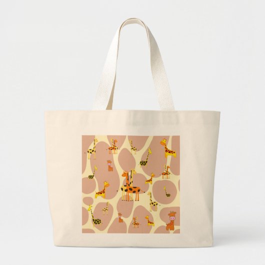 Giraffes Grote Tote Bag (Voorkant)