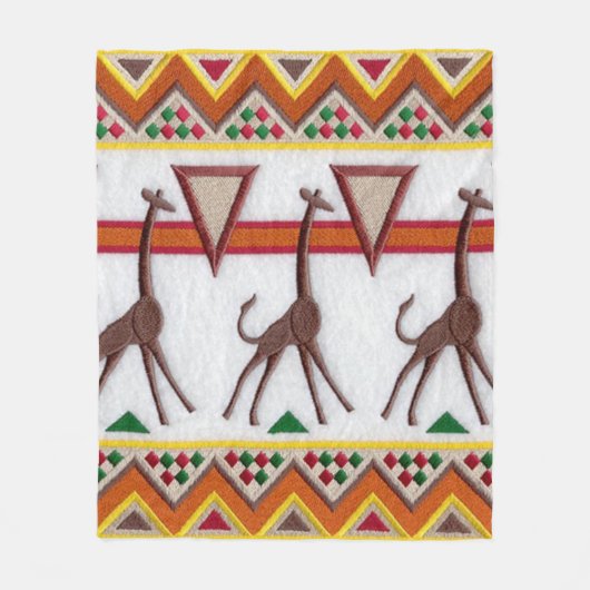 Giraffes in Afrika Deken (Voorkant)