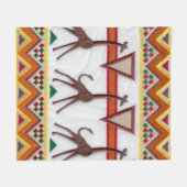 Giraffes in Afrika Deken (Voorkant (Horizontaal))