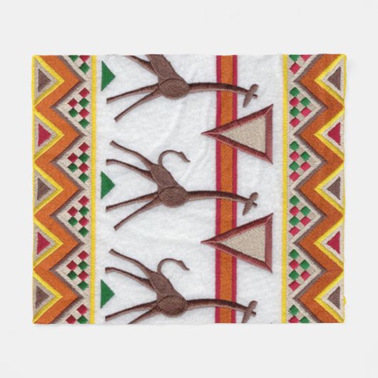 Giraffes in Afrika Deken (Voorkant (Horizontaal))