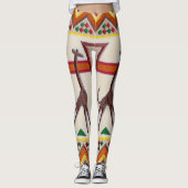 Giraffes in Afrika Leggings (Voorkant)
