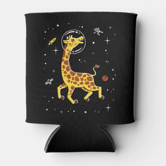 Giraffes in de ruimte blikjeskoeler (Voorkant)