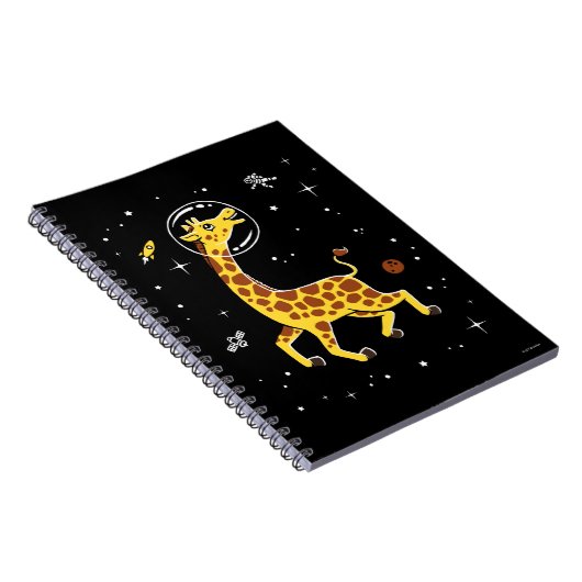 Giraffes in de ruimte notitieboek (Rechterzijde)