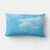 Giraffes in Grass met Clouds Lumbar Pillow Kussen (Achterkant)