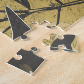 Giraffes in het nachtbos. legpuzzel (Zijkant)