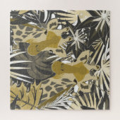 Giraffes in het nachtbos. legpuzzel (Horizontaal)
