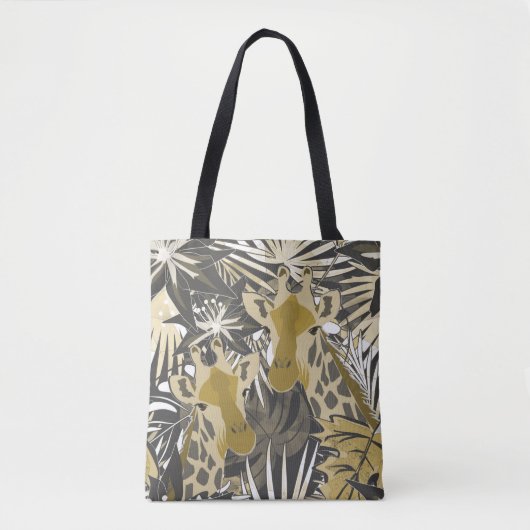 Giraffes in het nachtbos. tote bag (Voorkant)