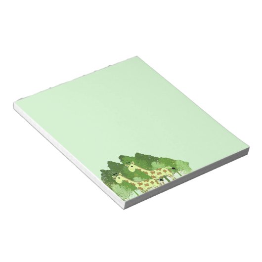 Giraffes in het Notitieblok van de bosbouw (Schuin)