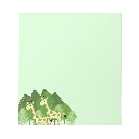 Giraffes in het Notitieblok van de bosbouw (Voorkant)