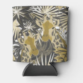 Giraffes in het tropisch bos. blikjeskoeler (Voorkant)