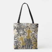 Giraffes in het tropisch bos. tote bag (Achterkant)