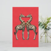Giraffes in liefde (Staand voorkant)