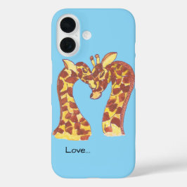 Giraffes in liefde iPhone 16 hoesje