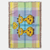 Giraffes in liefde deken (Voorkant Verticaal)