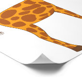 Giraffes in liefde poster (Hoek)