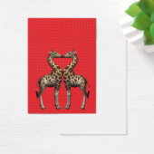 Giraffes in liefde visitekaartje (Bureau)