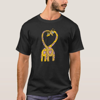giraffes in love t-shirt