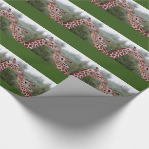 Giraffes in Love Wrapping Paper Cadeaupapier