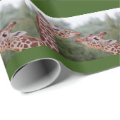Giraffes in Love Wrapping Paper Cadeaupapier (Rol Hoek)