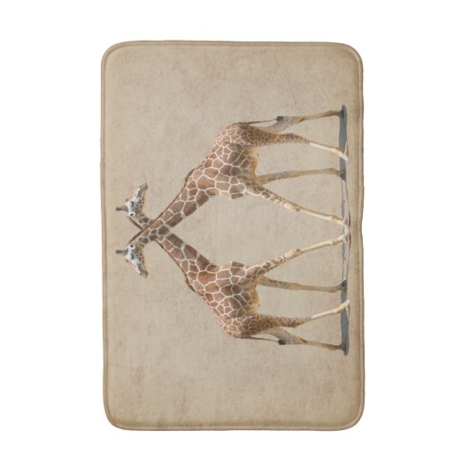 Giraffes IN PASSING Badmat (Voorkant Verticaal)