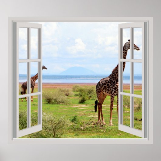 Giraffes in Serengeti Poster (Voorkant)