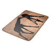 Giraffes IN SILHOUETTE Badmat (Gekanteld)