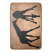 Giraffes IN SILHOUETTE Badmat (Voorkant Verticaal)