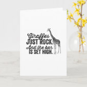 Giraffes Kaart (Gele Bloem)