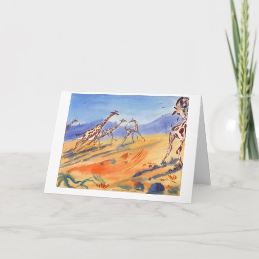 Giraffes Kaart (Voorkant)