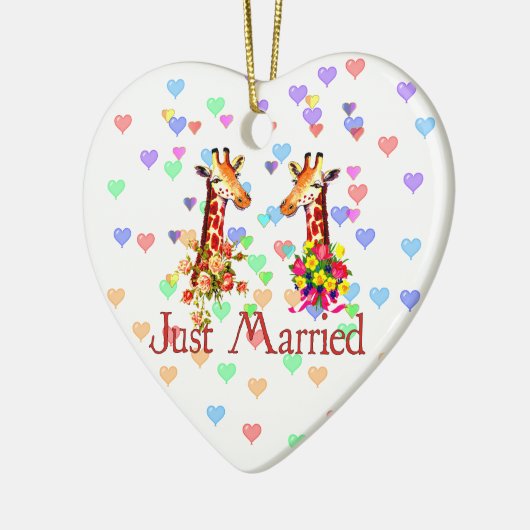 Giraffes Keramisch Ornament (Links)